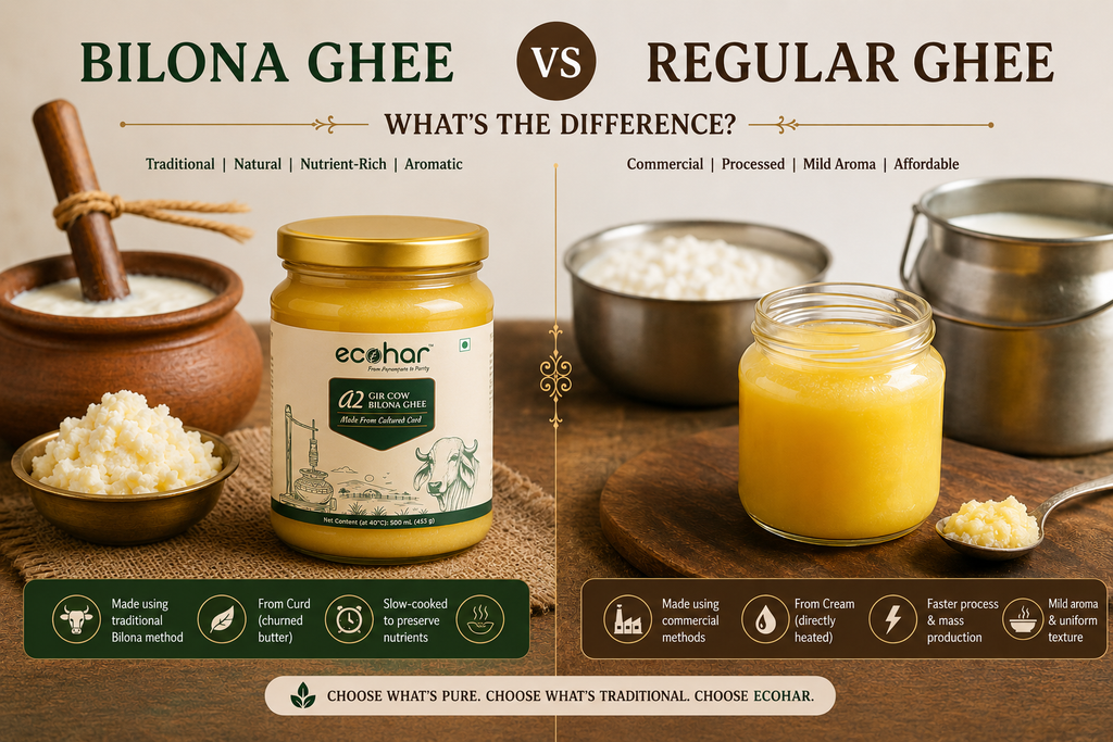 Bilona Ghee vs Regular Ghee: What's the Difference?